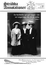 Omslag Str&ouml;dda Annotationer nr 52, h&ouml;sten 2014